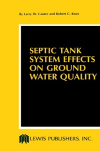 Cover Septic Tank System Effects on Ground Water Quality
