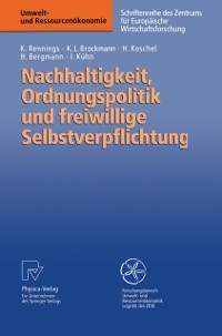 Cover Nachhaltigkeit, Ordnungspolitik und freiwillige Selbstverpflichtung