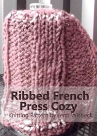 Cover Ribbed French Press Cozy Knitting Pattern