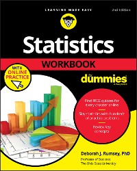 Cover Statistics Workbook For Dummies with Online Practice