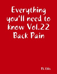 Cover Everything You'll Need to Know Vol.22 Back Pain