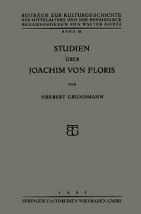 Cover Studien über Joachim von Floris