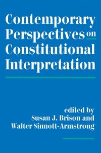 Cover Contemporary Perspectives On Constitutional Interpretation