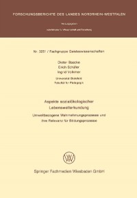 Cover Aspekte sozialökologischer Lebenswelterkundung