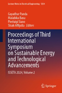 Cover Proceedings of Third International Symposium on Sustainable Energy and Technological Advancements