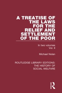 Cover Treatise of the Laws for the Relief and Settlement of the Poor