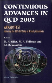 Cover CONTINUOUS ADVANCES IN QCD 2002