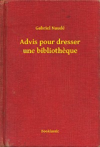 Cover Advis pour dresser une bibliotheque