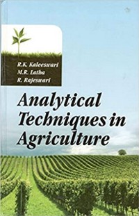 Cover Analytical Techniques In Agricutlure