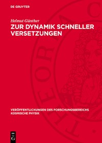 Cover Zur Dynamik schneller Versetzungen