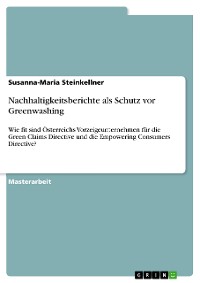 Cover Nachhaltigkeitsberichte als Schutz vor Greenwashing