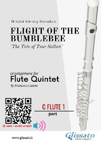 Cover C Flute 1 part: Flight of The Bumblebee for Flute Quintet