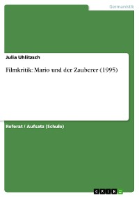 Cover Filmkritik: Mario und der Zauberer (1995)