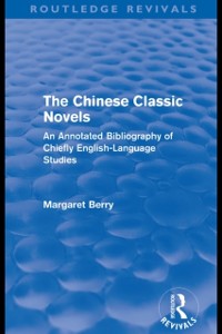 Cover Chinese Classic Novels (Routledge Revivals)