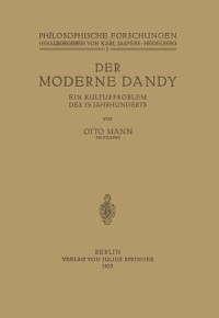 Cover Der Moderne Dandy