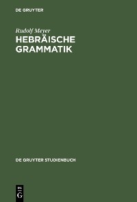 Cover Hebräische Grammatik
