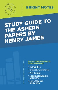 Cover Study Guide to The Aspern Papers by Henry James