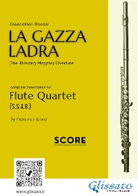 Cover Flute Quartet score "La Gazza Ladra" overture