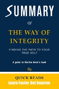 Cover Summary of The Way of Integrity