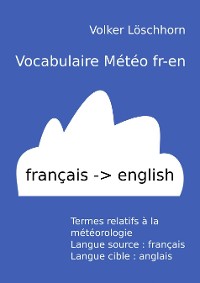 Cover Vocabulaire météo fr-en