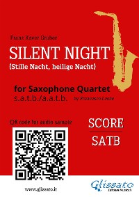 Cover Saxophone Quartet "Silent Night" score