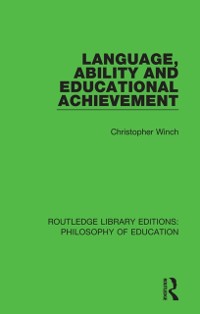 Cover Language, Ability and Educational Achievement