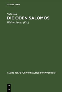 Cover Die Oden Salomos