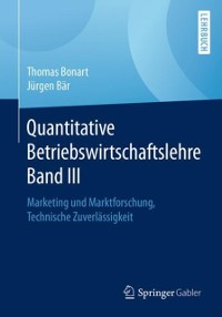 Cover Quantitative Betriebswirtschaftslehre Band III
