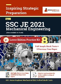Cover SSC JE Mechanical Engineering Exam 2021 | 8 Full-length Mock Tests (Solved) + 3 Previous Year Paper | Latest Pattern Kit for Staff Selection Commission Junior Engineer
