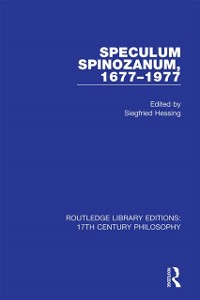 Cover Speculum Spinozanum, 1677-1977