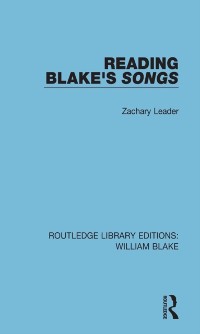 Cover Reading Blake''s Songs