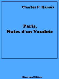 Cover Paris, Notes d'un Vaudois