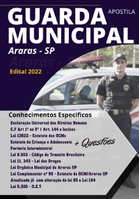 Cover Apostila Concurso Guarda Municipal De Araras Sp - Edital 2022