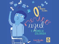 Cover O menino azul e a família colorida