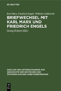 Cover Briefwechsel mit Karl Marx und Friedrich Engels