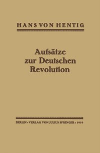 Cover Aufsätze zur Deutschen Revolution