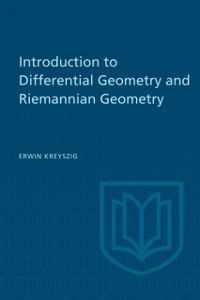 Cover Introduction to Differential Geometry and Riemannian Geometry