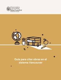 Cover Guia para citar obras en el sistema Vancouver