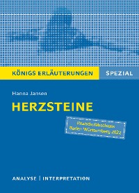 Cover Herzsteine von Hanna Jansen. Königs Erläuterungen Spezial.