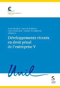 Cover Développements récents en droit pénal de l'entreprise V