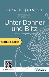Cover Brass Quintet sheet music: Unter Donner und Blitz (score & parts)