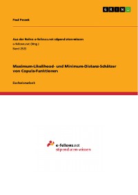 Cover Maximum-Likelihood- und Minimum-Distanz-Schätzer von Copula-Funktionen