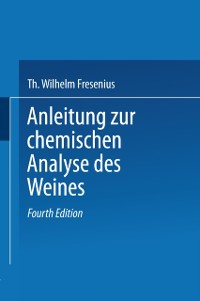Cover Anleitung zur chemischen Analyse des Weines