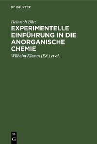 Cover Experimentelle Einführung in die anorganische Chemie