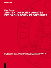 Cover Zur tektonischen Analyse des sächsischen Erzgebirges