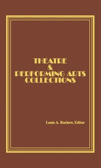 Cover Theatre and Performing Arts Collections