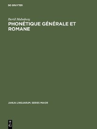Cover Phonétique générale et romane