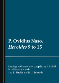 Cover P. Ovidius Naso, Heroides 9 to 15
