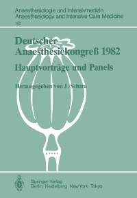 Cover Deutscher Anaesthesiekongreß 1982 Freie Vorträge