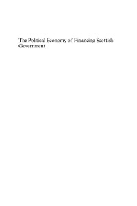 Cover Political Economy of Financing Scottish Government